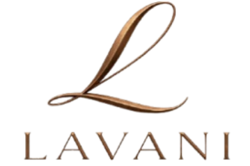 Lavani logo with a stylized letter 'L' on a white background