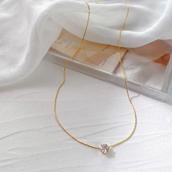 Golden Glow Charm Necklace