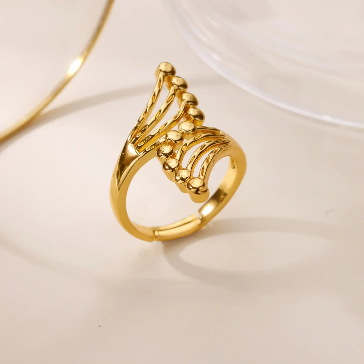 Ocean Starfish Shell Open Rings For Women Gold Color Stainless Steel Ring Summer Beach Aesthetic Waterproof Jewelry Gift